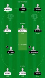 UME vs PF Dream11 Team